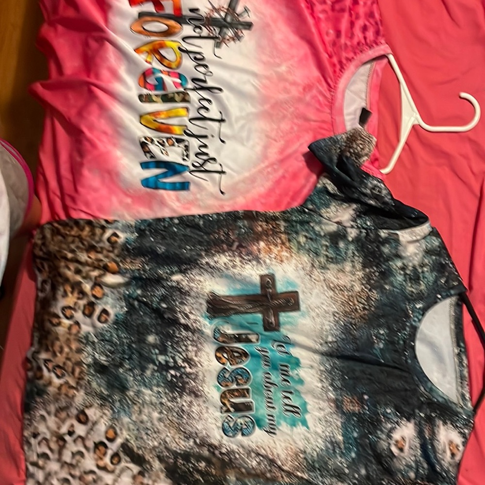 Let me tell you about my Jesus. Not perfect just forgiven. Tshirts